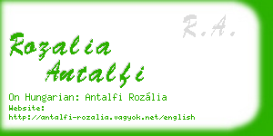 rozalia antalfi business card