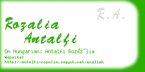 rozalia antalfi business card